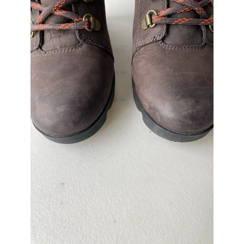 SOREL Joan Laceup WEDGE BOOTS All Weather Ankle BOOTIE Womens Size 9